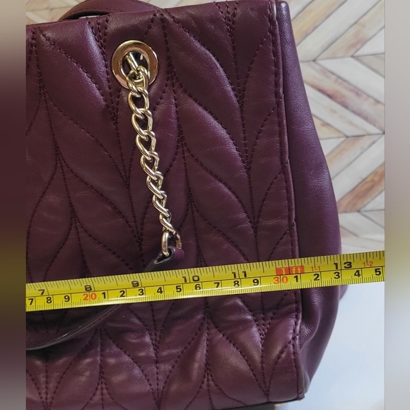 Kate Spade Meena Briar Lane Quilted Leather Handbag Crossbody in Plum Color - Picture 16 of 16
